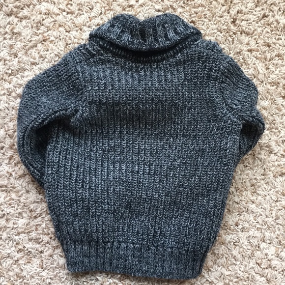 5t boys dark gray cowl neck sweater. - Picture 4 of 4